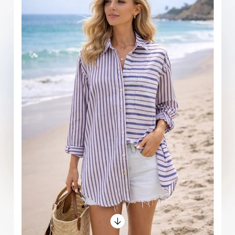 🔥LINEN blend TUNIC sz S NEW NWOT JCrew Price firm!
